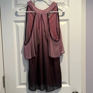 Sleeveless ombré blouse